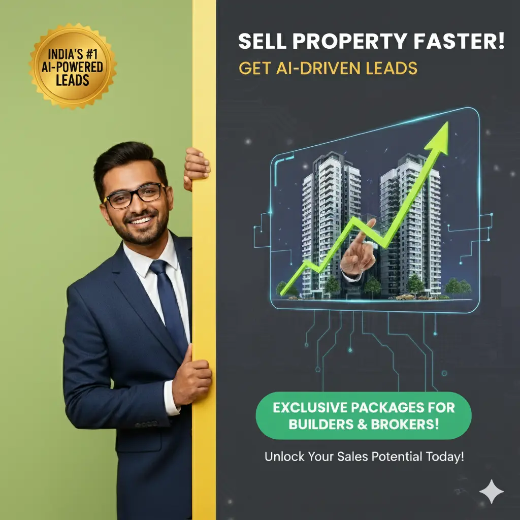 India's #1 AI-powered real estate leads and exclusive packages for builders and brokers to sell property faster.